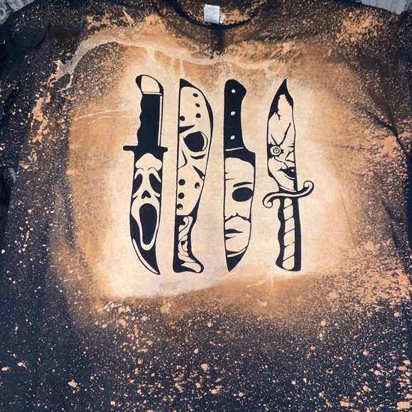 Horror movie bleach the-dye shirt - Picture 4 of 4